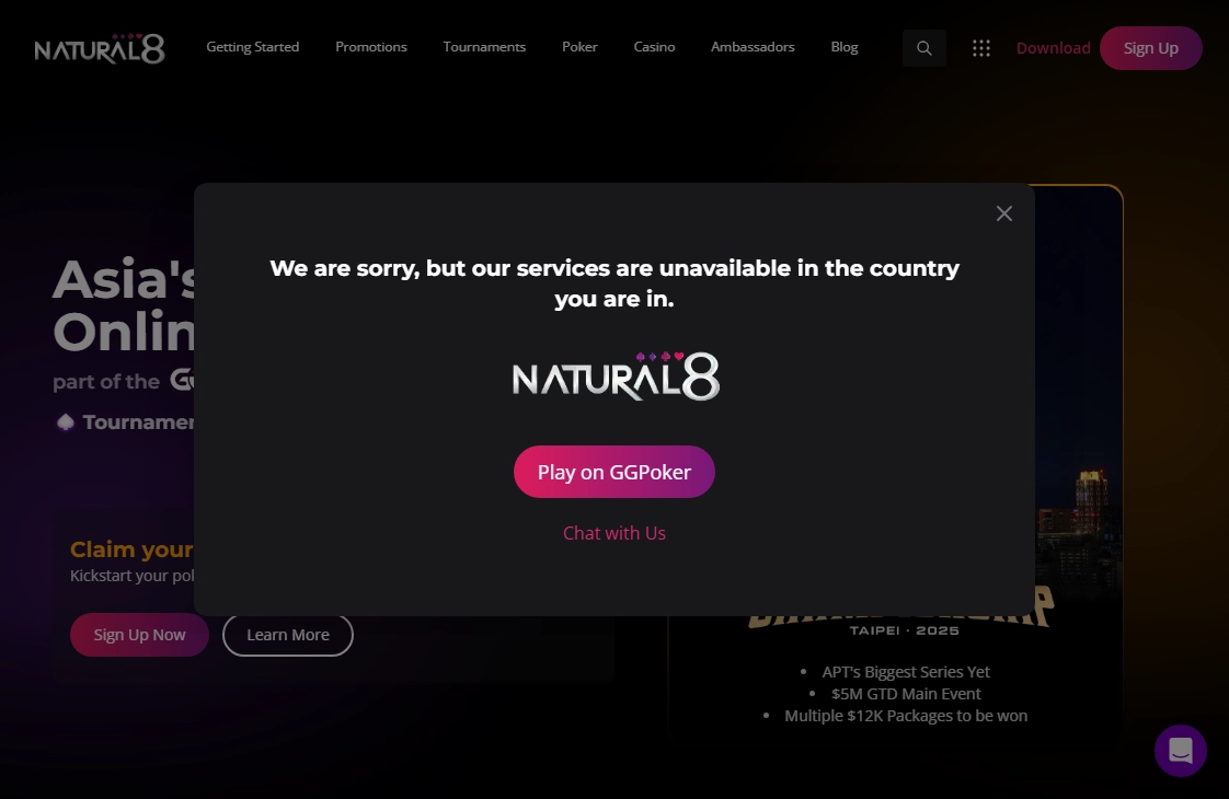 Natural8 Casino